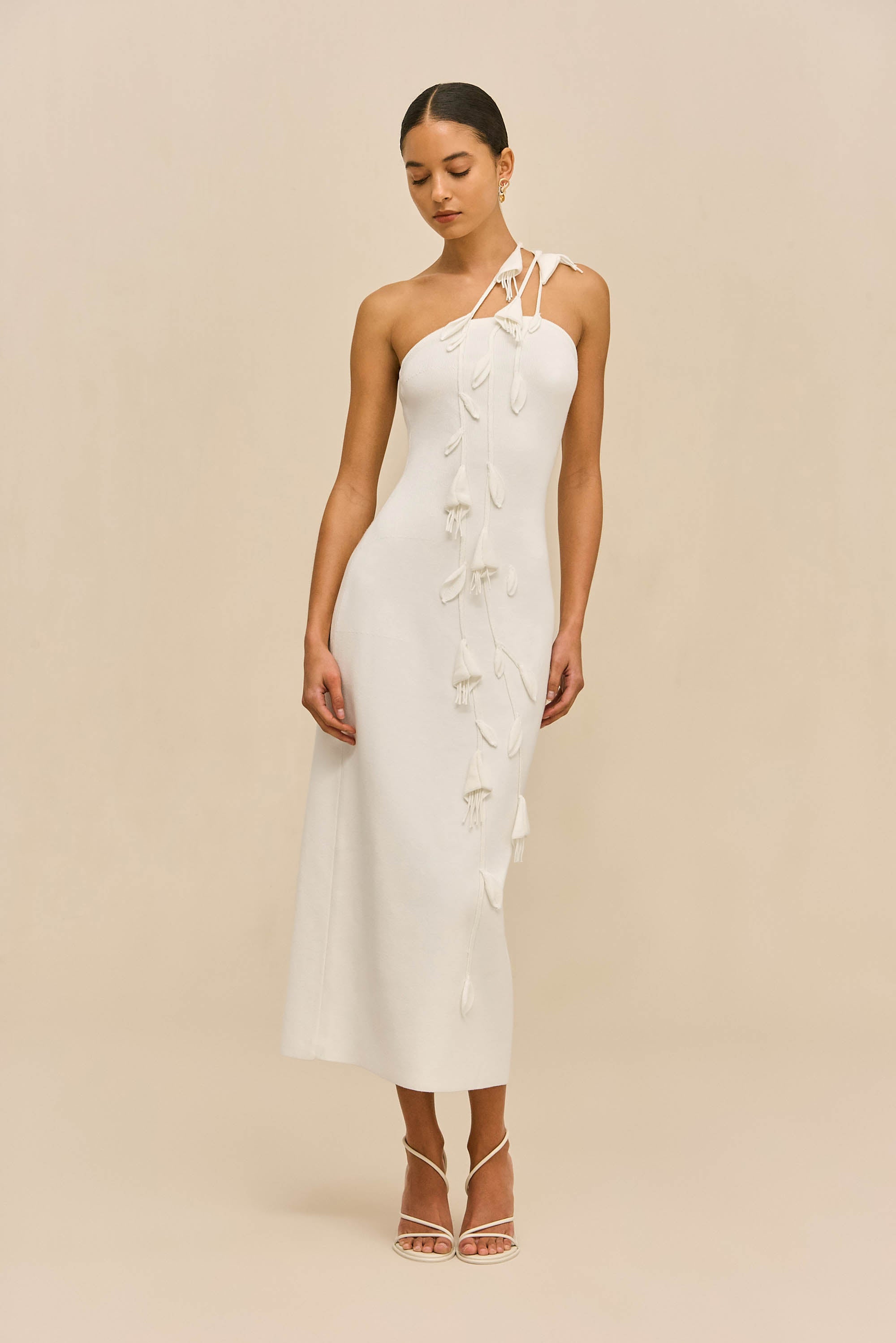 JILLY KNIT DRESS - OFF WHITE