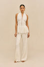 SARA PANT - OFF WHITE LINEN