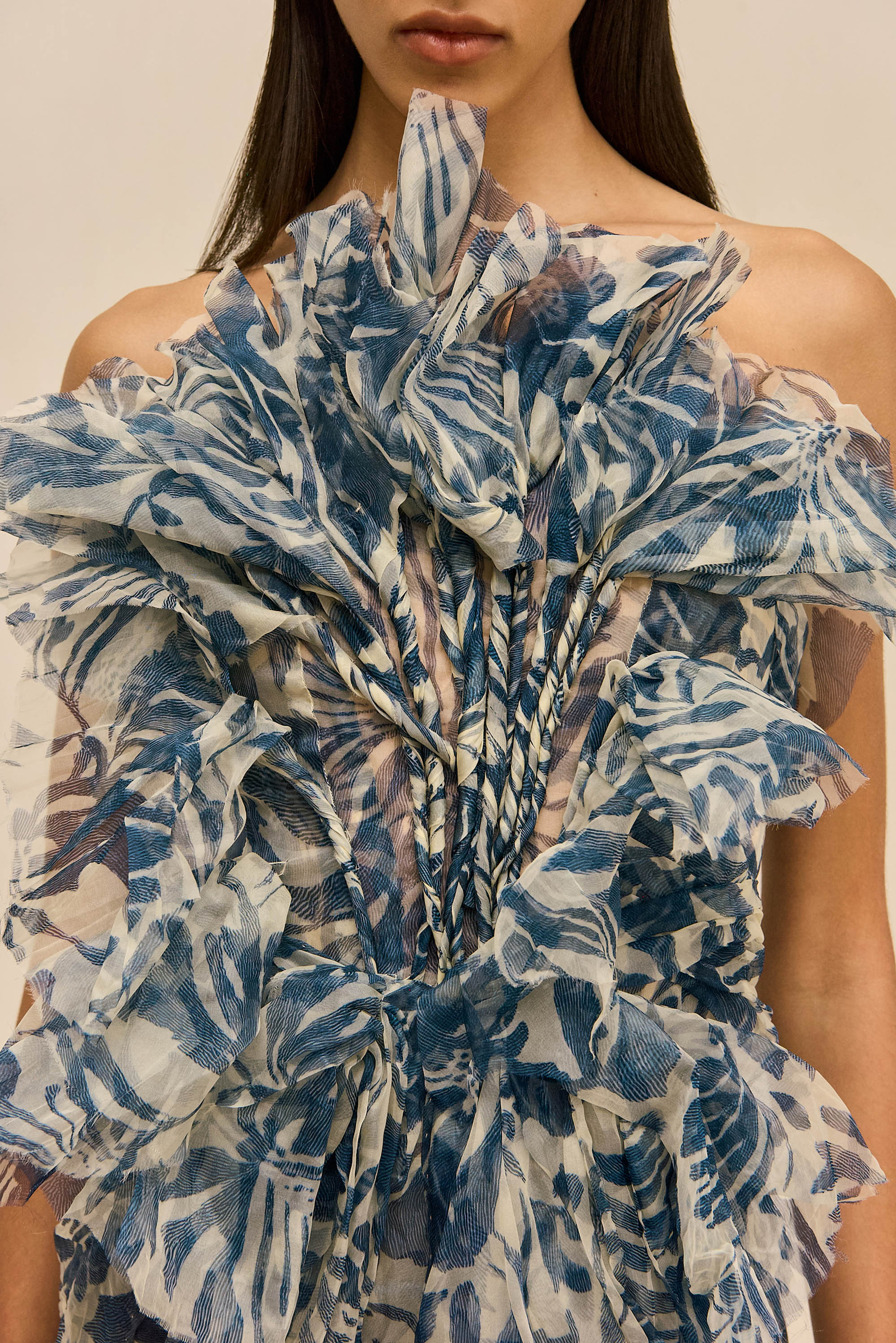 SUZETTE GOWN - ETCHED FLORAL