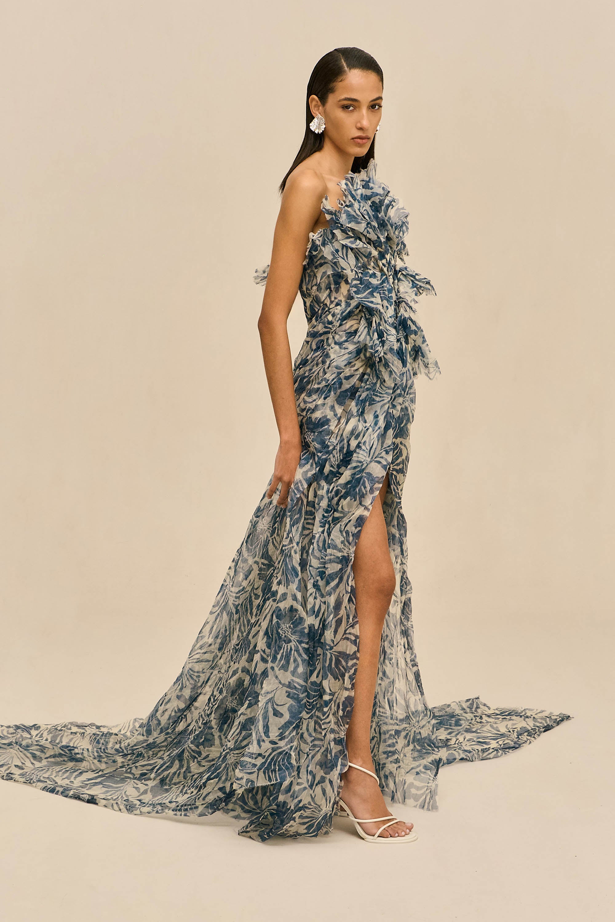 SUZETTE GOWN - ETCHED FLORAL