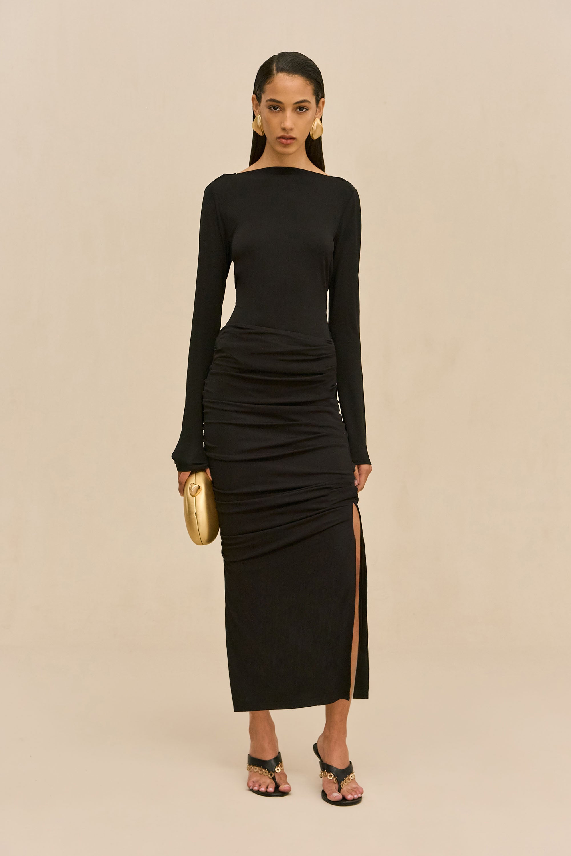 DANY KNIT SKIRT - BLACK