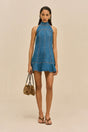 NEROLI DRESS - MEDIUM WASH BLUE