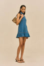 NEROLI DRESS - MEDIUM WASH BLUE