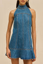 NEROLI DRESS - MEDIUM WASH BLUE