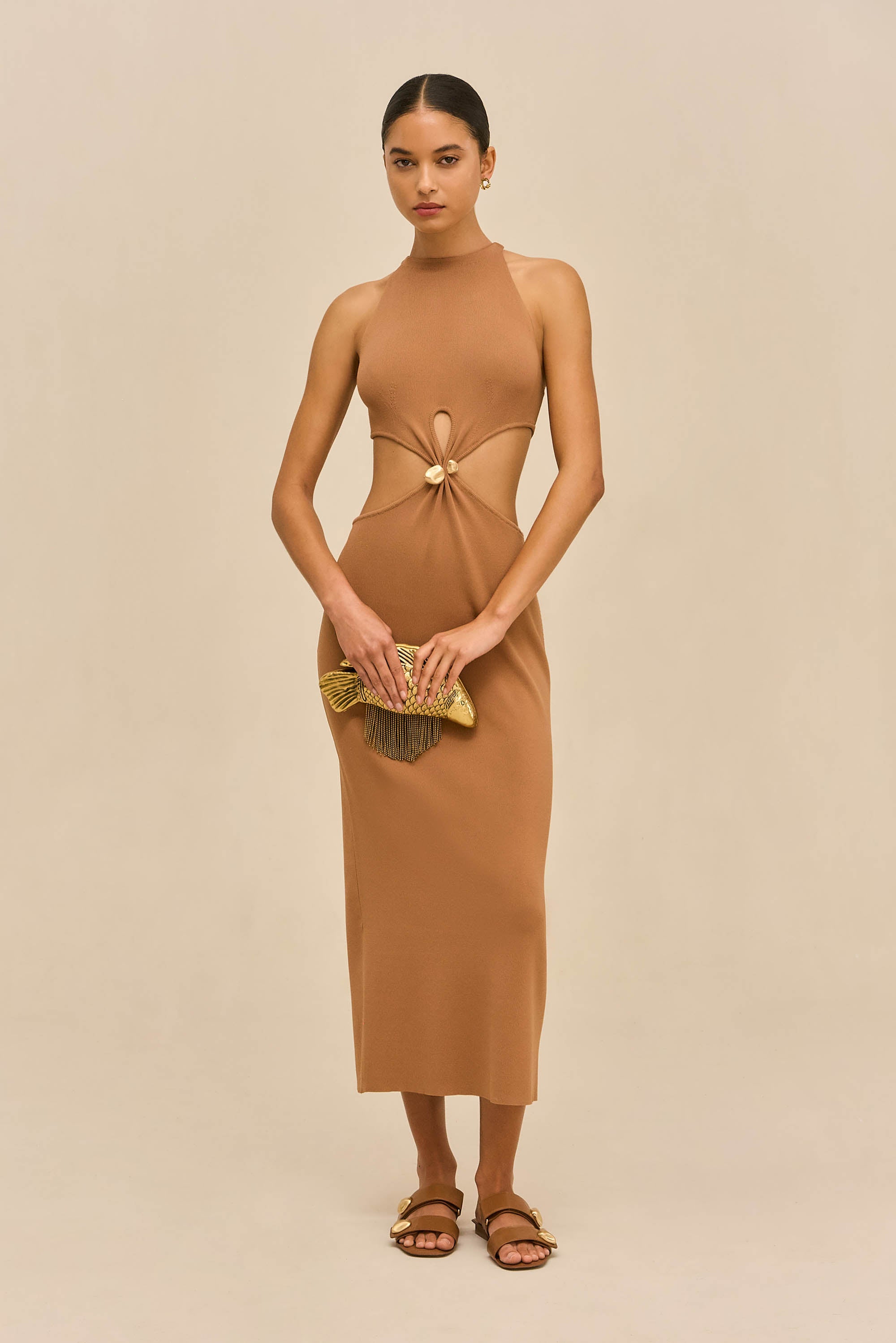 CYPRESS KNIT DRESS - RICH CLAY