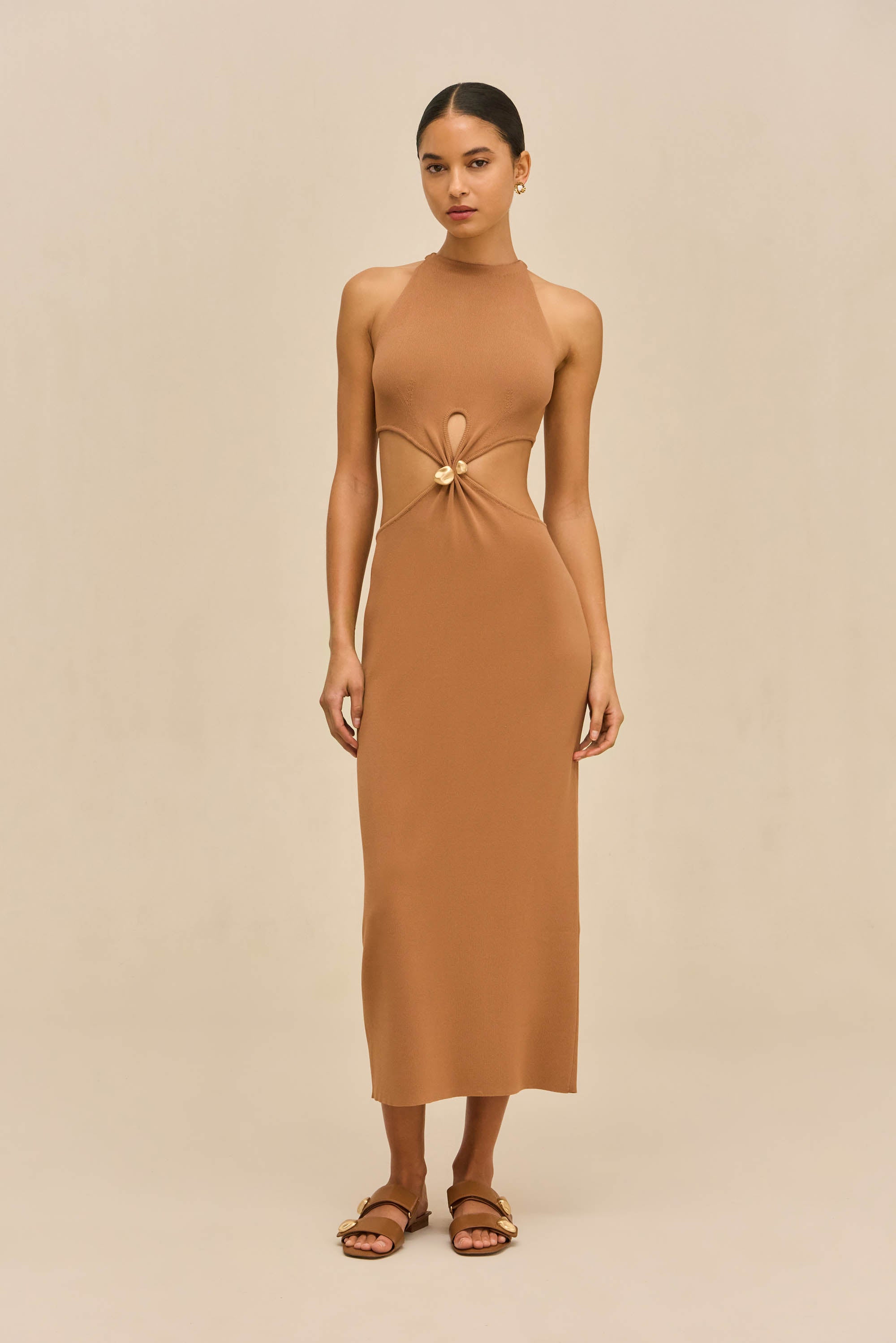 CYPRESS KNIT DRESS - RICH CLAY