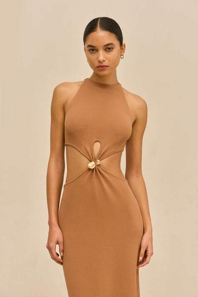 CYPRESS KNIT DRESS - RICH CLAY – CULT GAIA