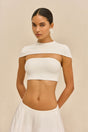 BRETT TOP - OFF WHITE