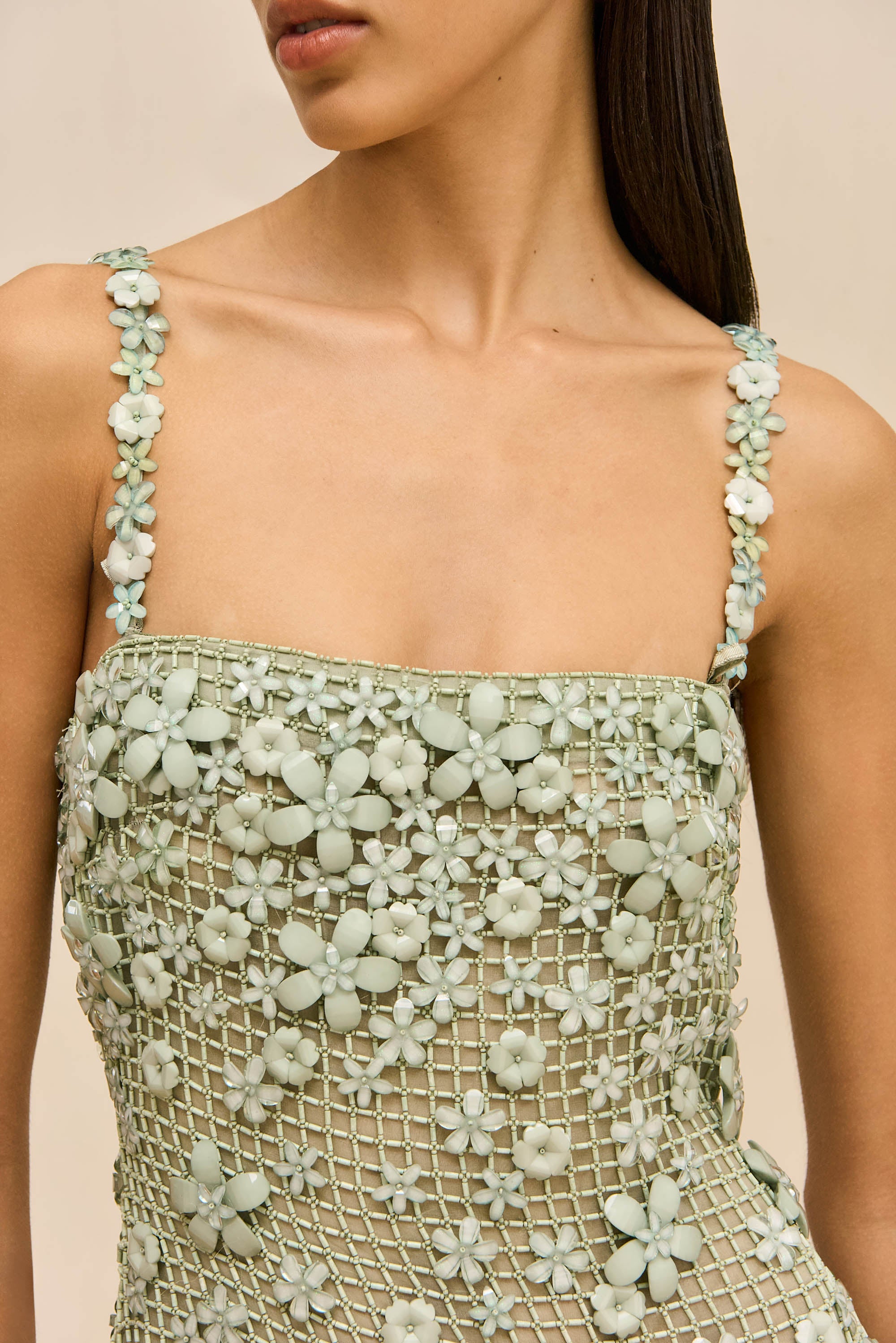FLORABELLE DRESS - COOL MINT