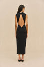 DALIDA KNIT DRESS - BLACK
