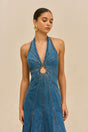 ROWYN DRESS - MEDIUM WASH BLUE