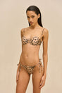 TINASHE BIKINI TOP - CHEETAH
