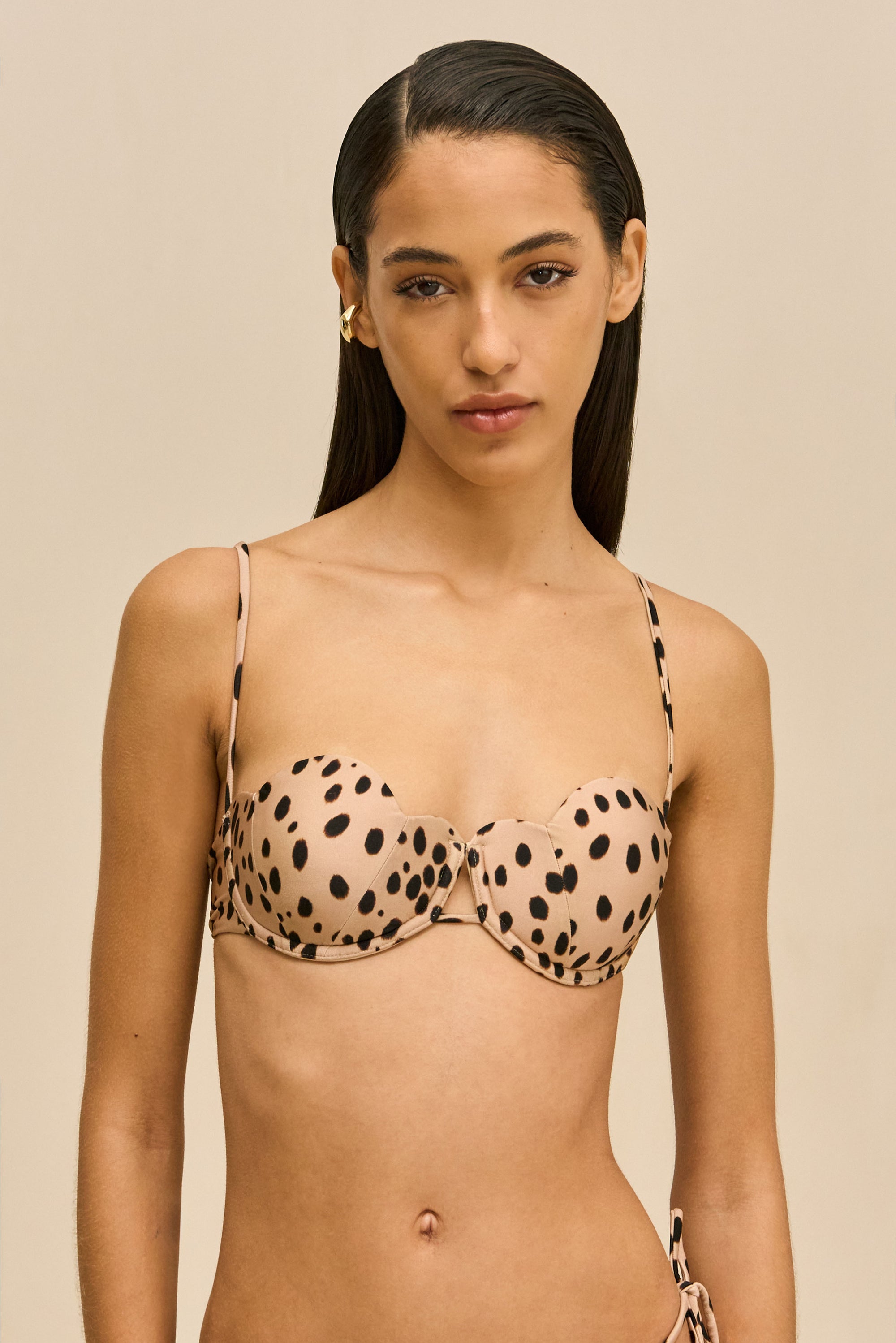TINASHE BIKINI TOP - CHEETAH