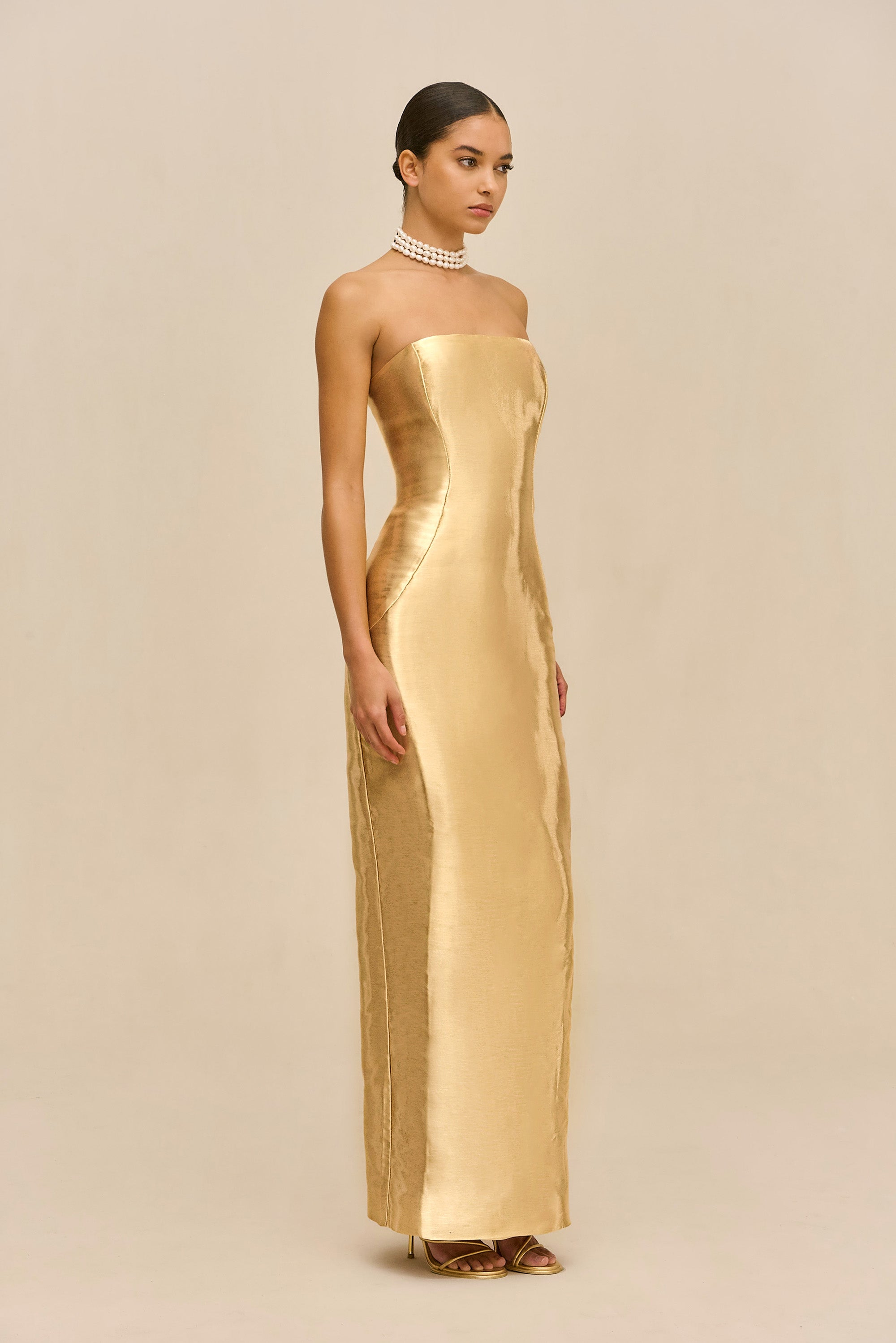 FICKLIN GOWN - GOLD