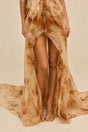 SUZETTE GOWN - FALLING LEAVES PRINT