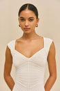 MAIA KNIT DRESS - OFF WHITE