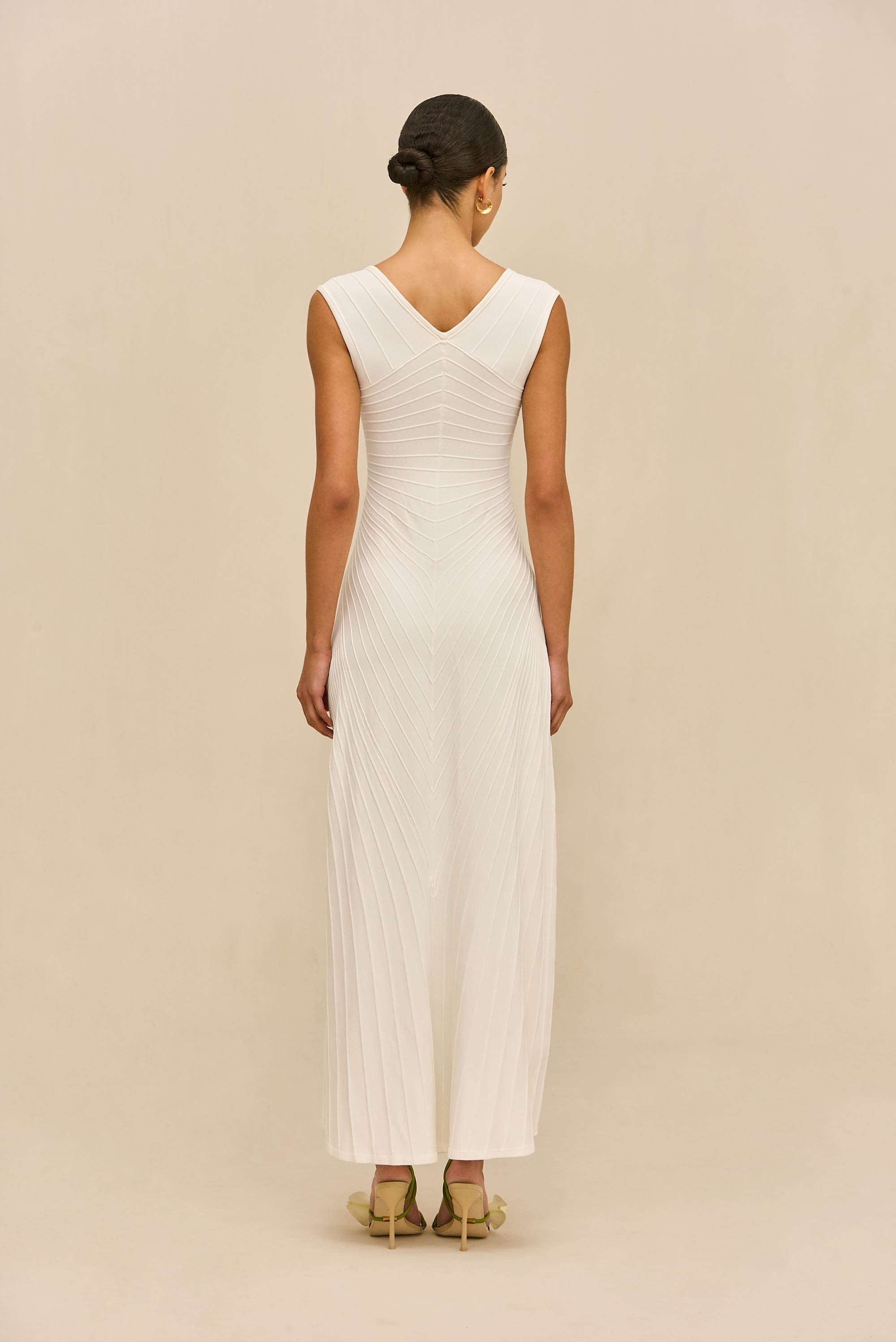 MAIA KNIT DRESS - OFF WHITE
