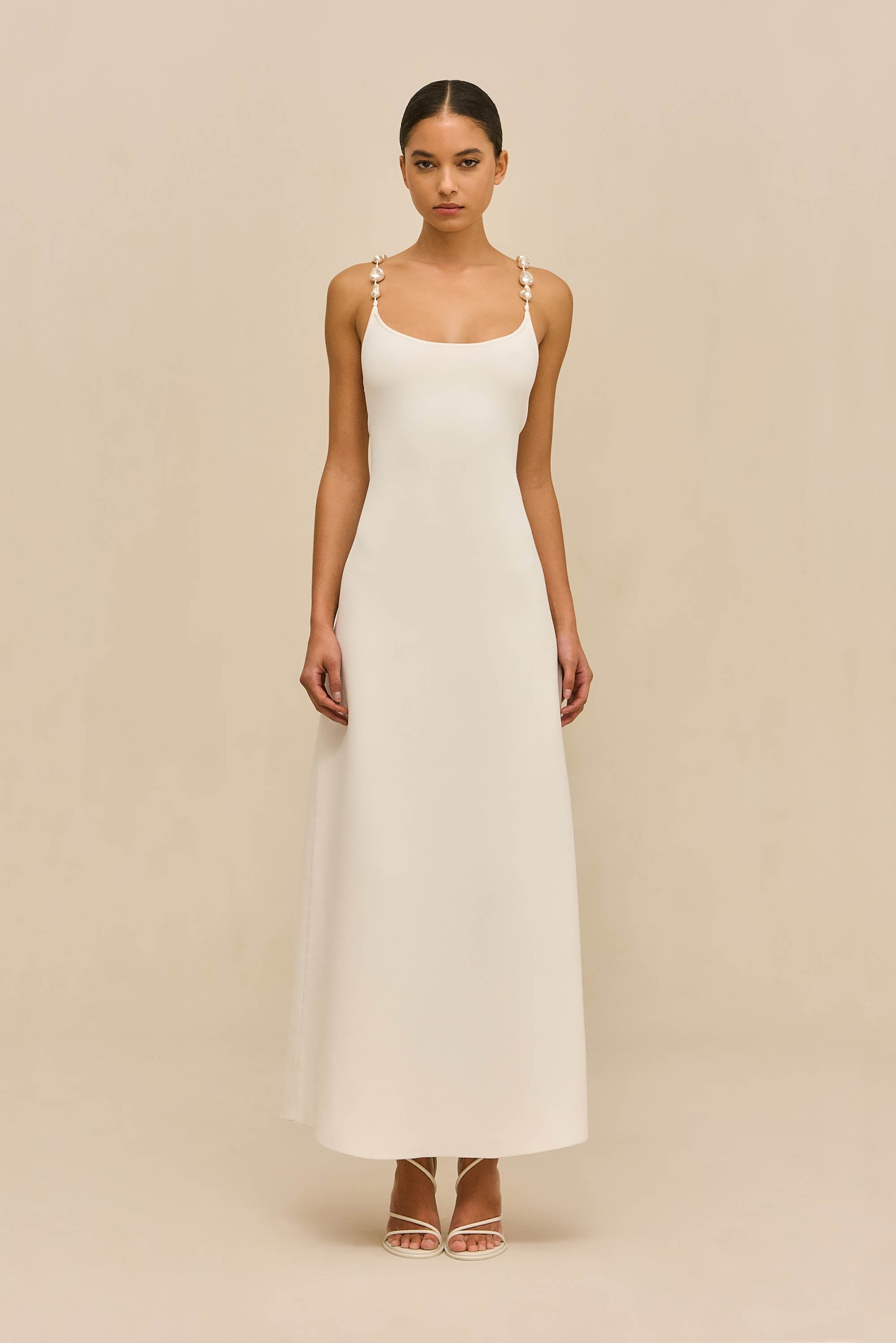 FINLEY KNIT DRESS - OFF WHITE