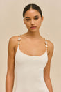 FINLEY KNIT DRESS - OFF WHITE