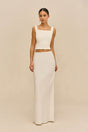 CHANTEL SKIRT - OFF WHITE LINEN