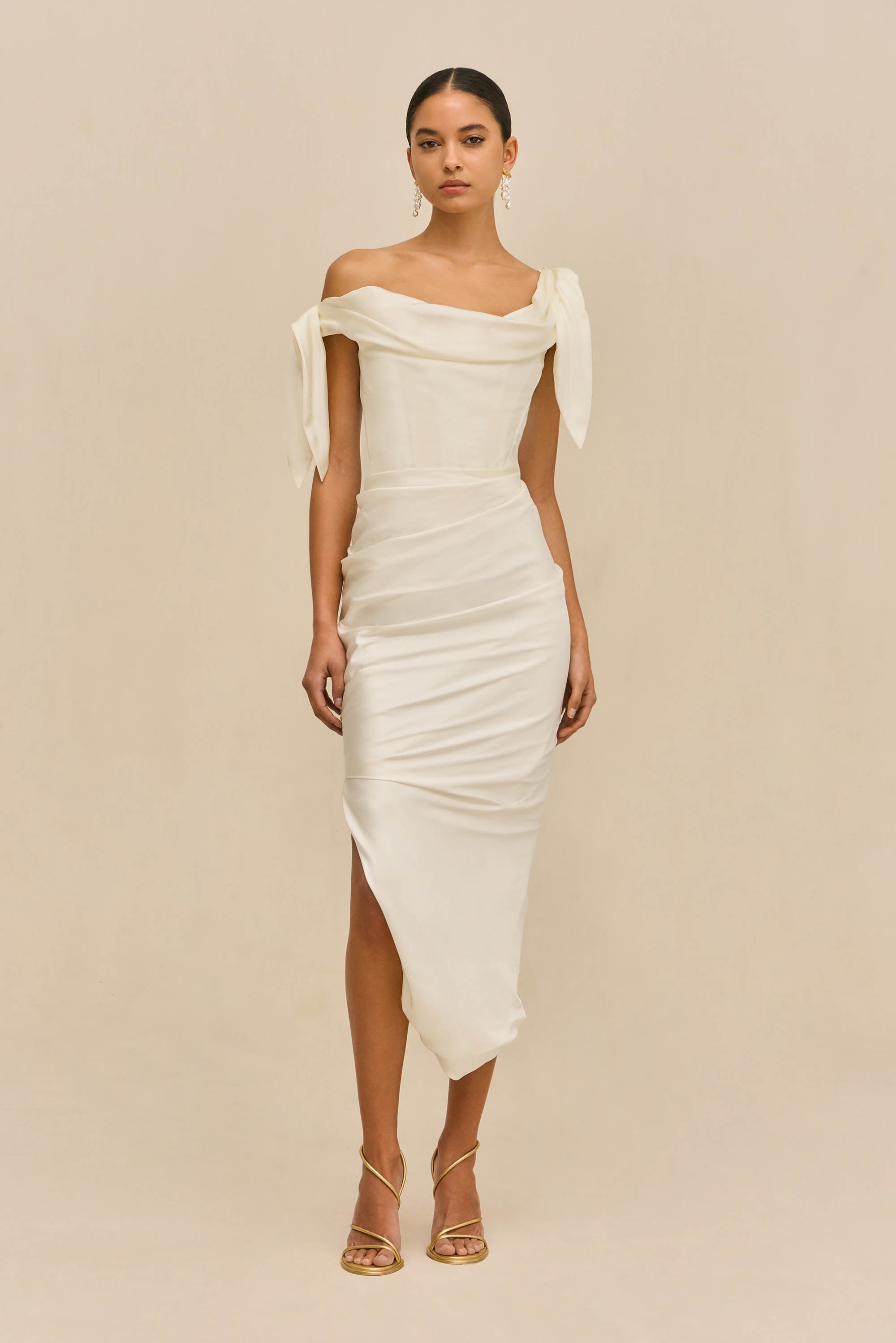 ITHACA DRESS - OFF WHITE