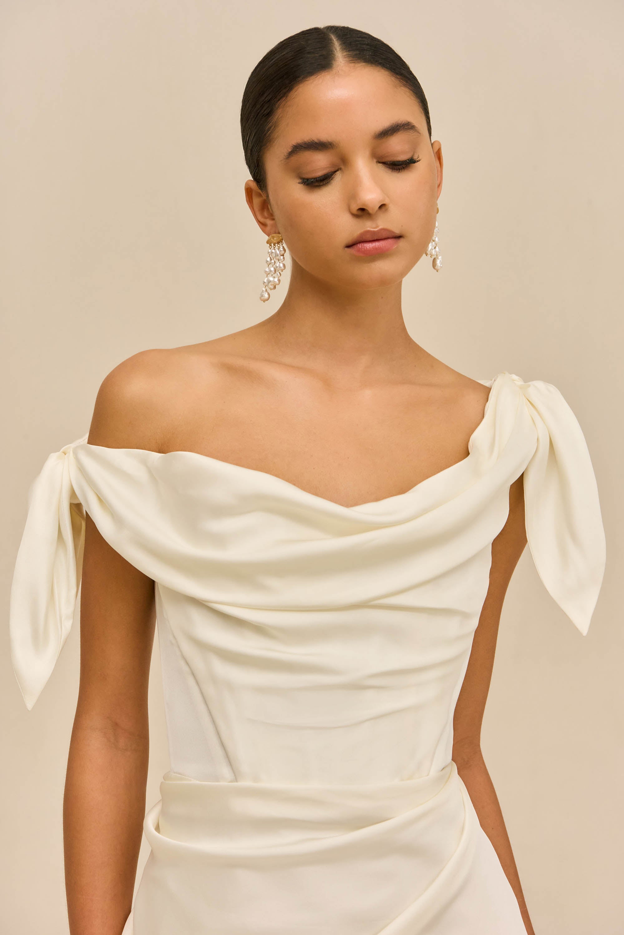 ITHACA DRESS - OFF WHITE
