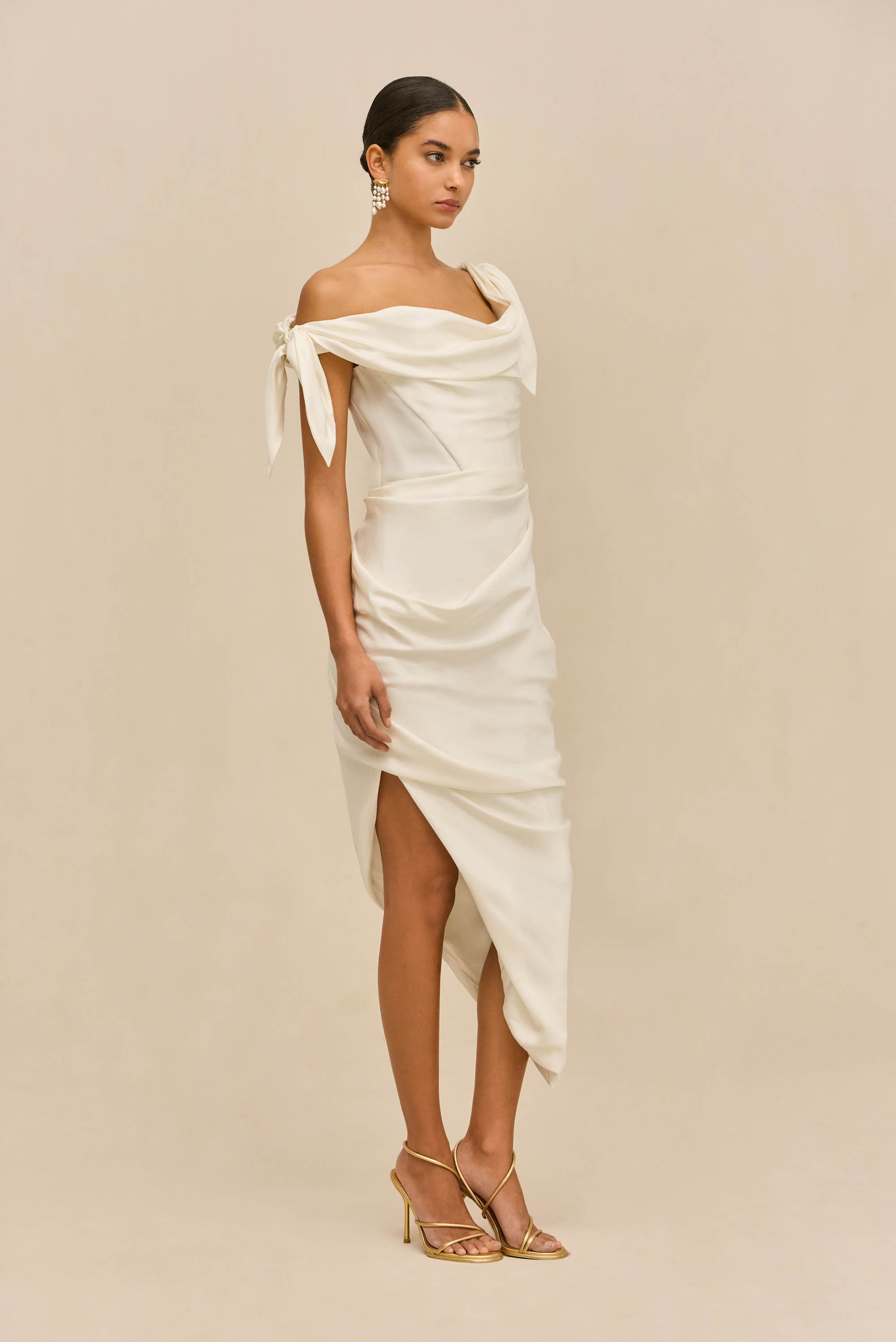 ITHACA DRESS - OFF WHITE