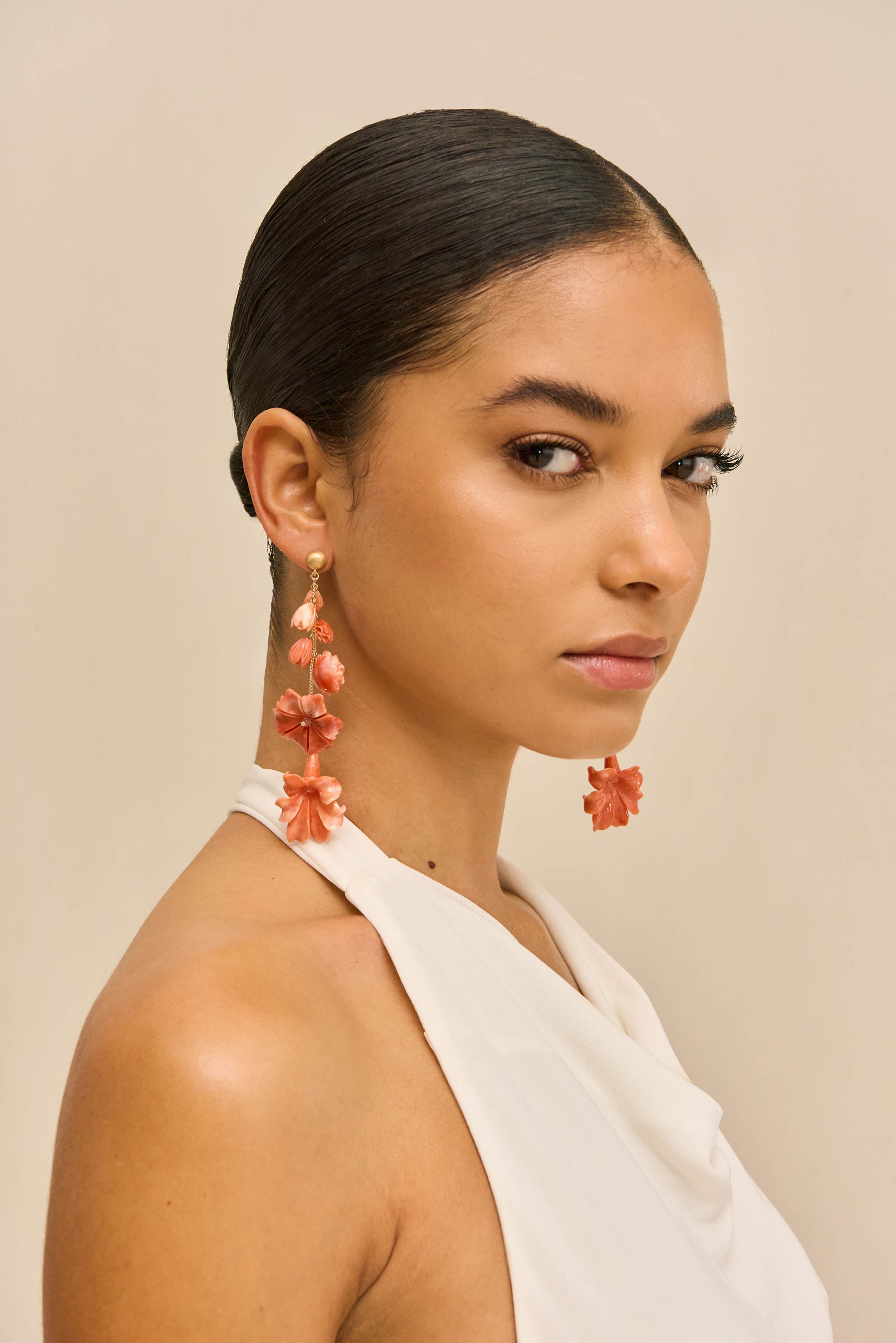 GIANA EARRING - ROSE WATER