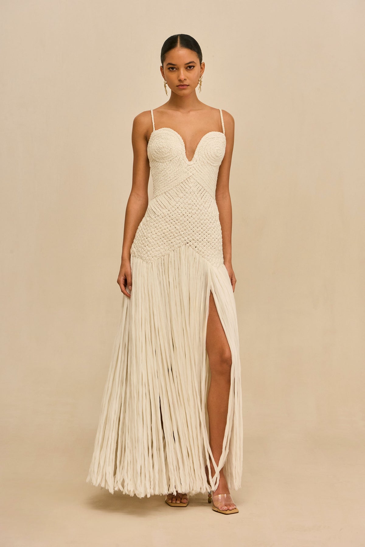 Cult Gaia BLYTHE DRESS - OFF WHITE