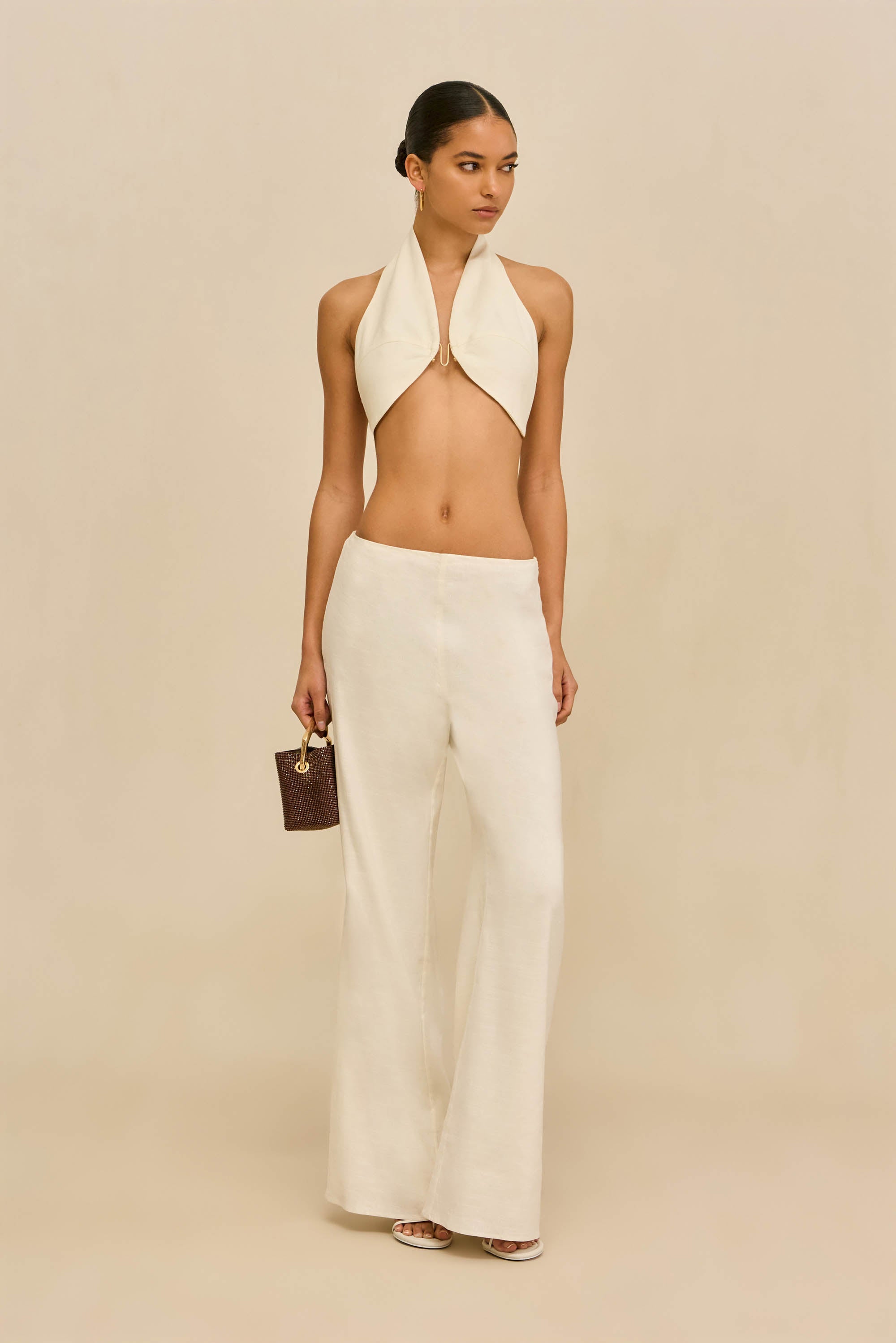KORA PANT - OFF WHITE LINEN – CULT GAIA