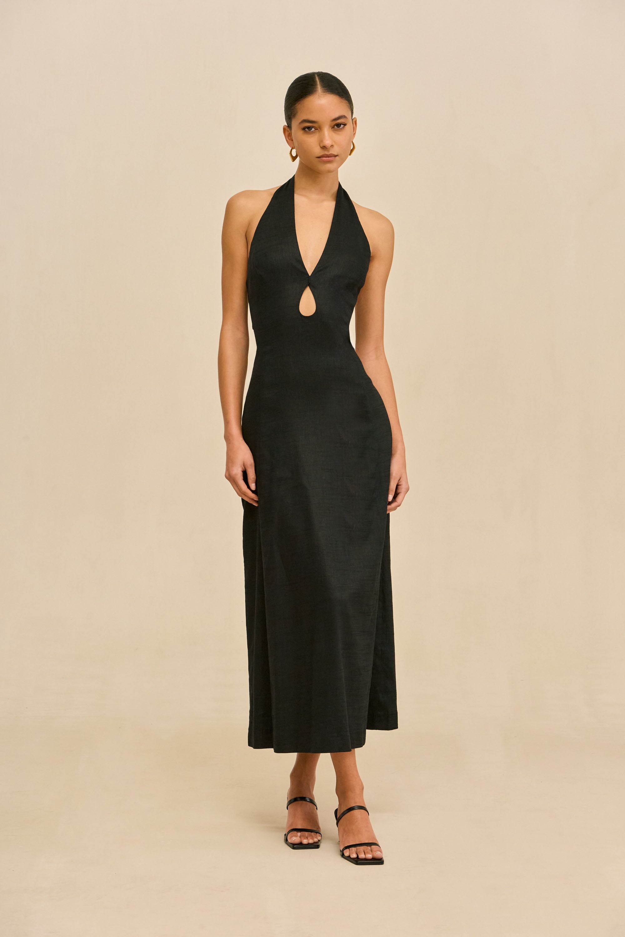cult gaia black dress - Cassi Knit DR35292YV3400 AKAIA DRESS - BLACK