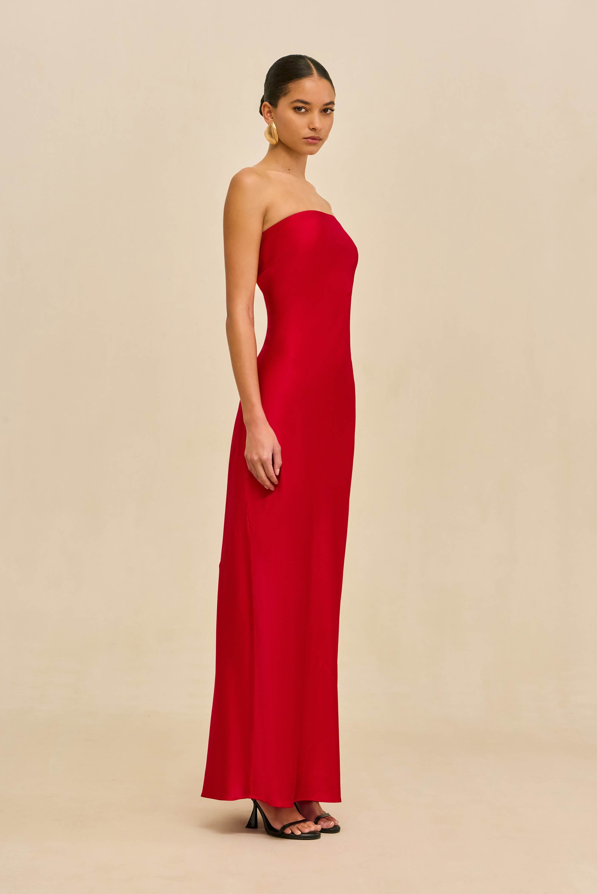 open lace back dress Perla Dress Strawberry main image 0