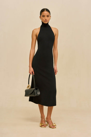 KATARA KNIT DRESS - BLACK | KATARA KNIT DRESS - BLACK