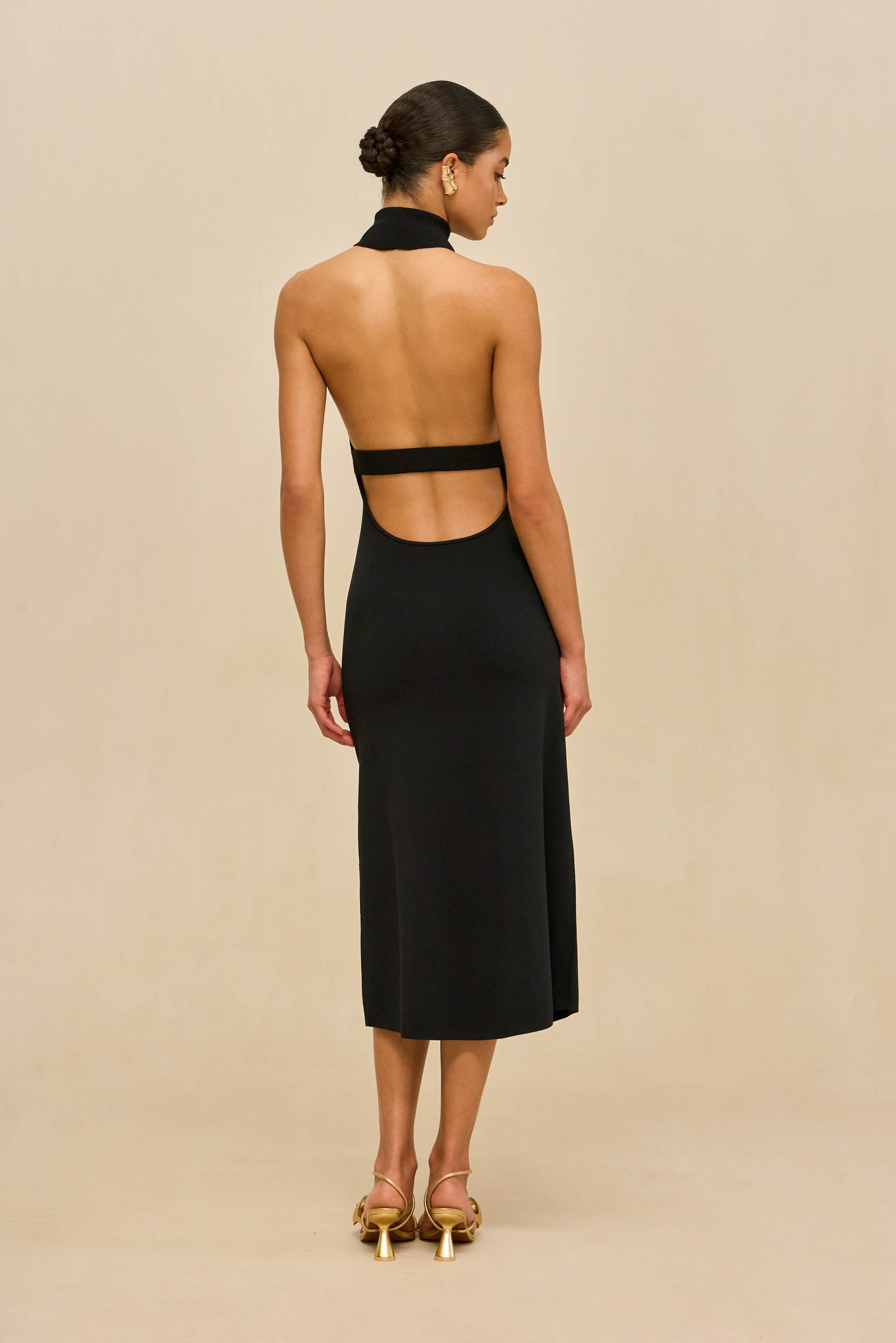 KATARA KNIT DRESS - BLACK