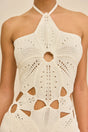 FLOREANA KNIT DRESS - OFF WHITE