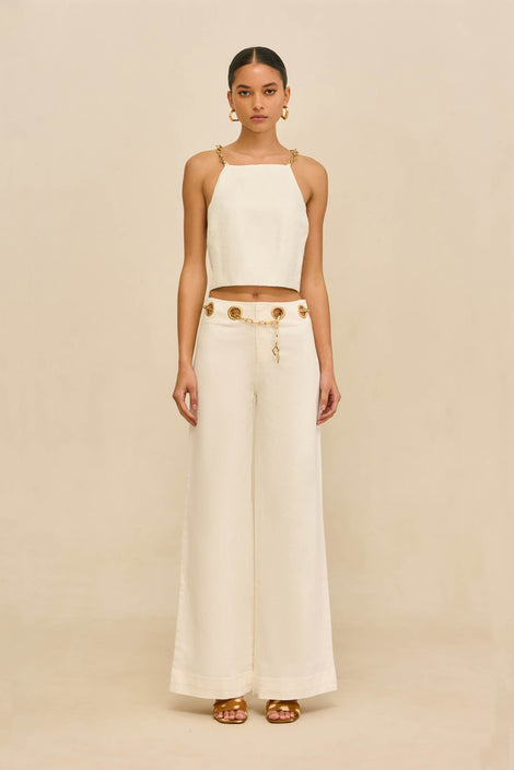 ANZU KNIT TOP - OFF WHITE