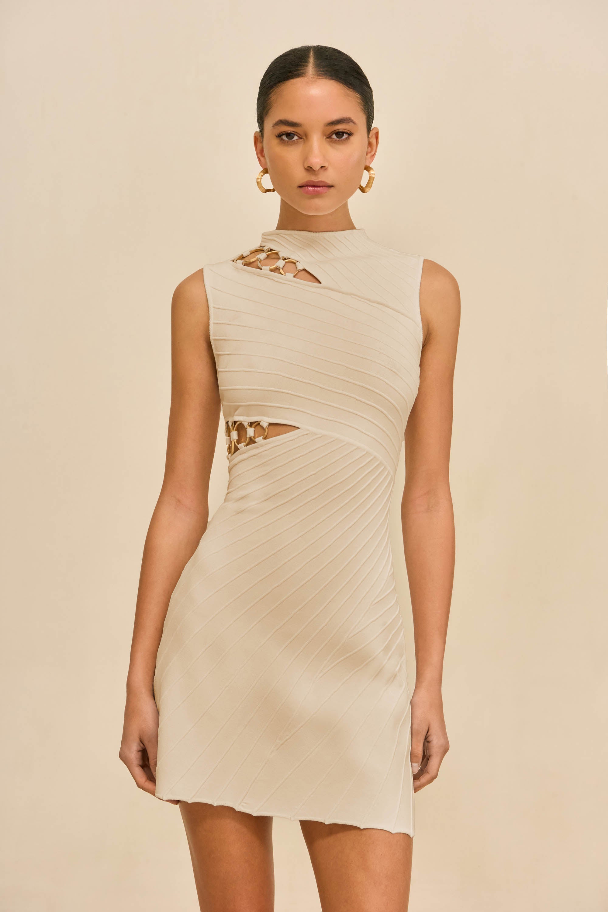 DIMETRIA KNIT DRESS - BEACH