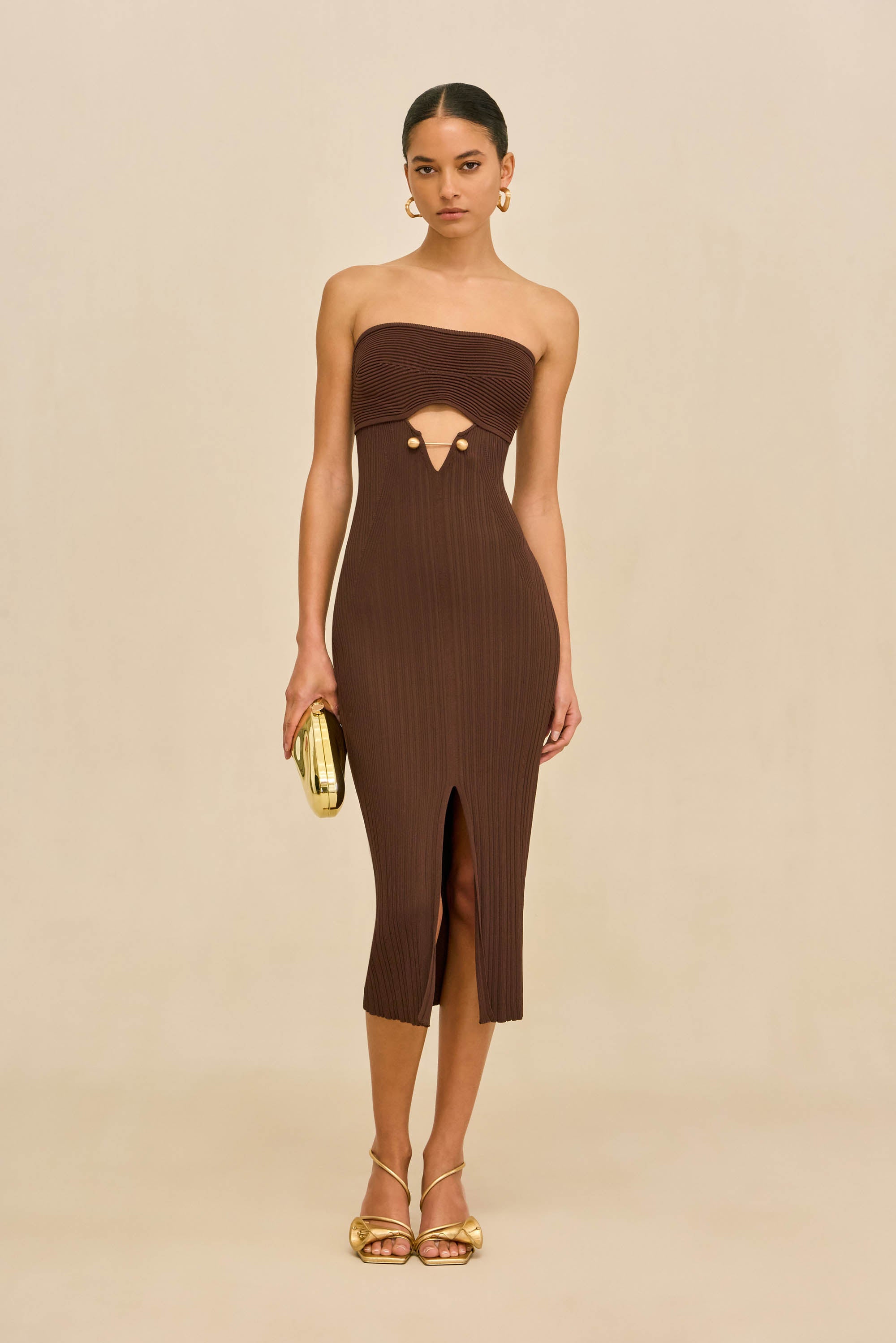 CHRISTY KNIT DRESS - JAVA