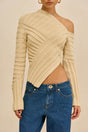 JAIDAN KNIT TOP - BEACH