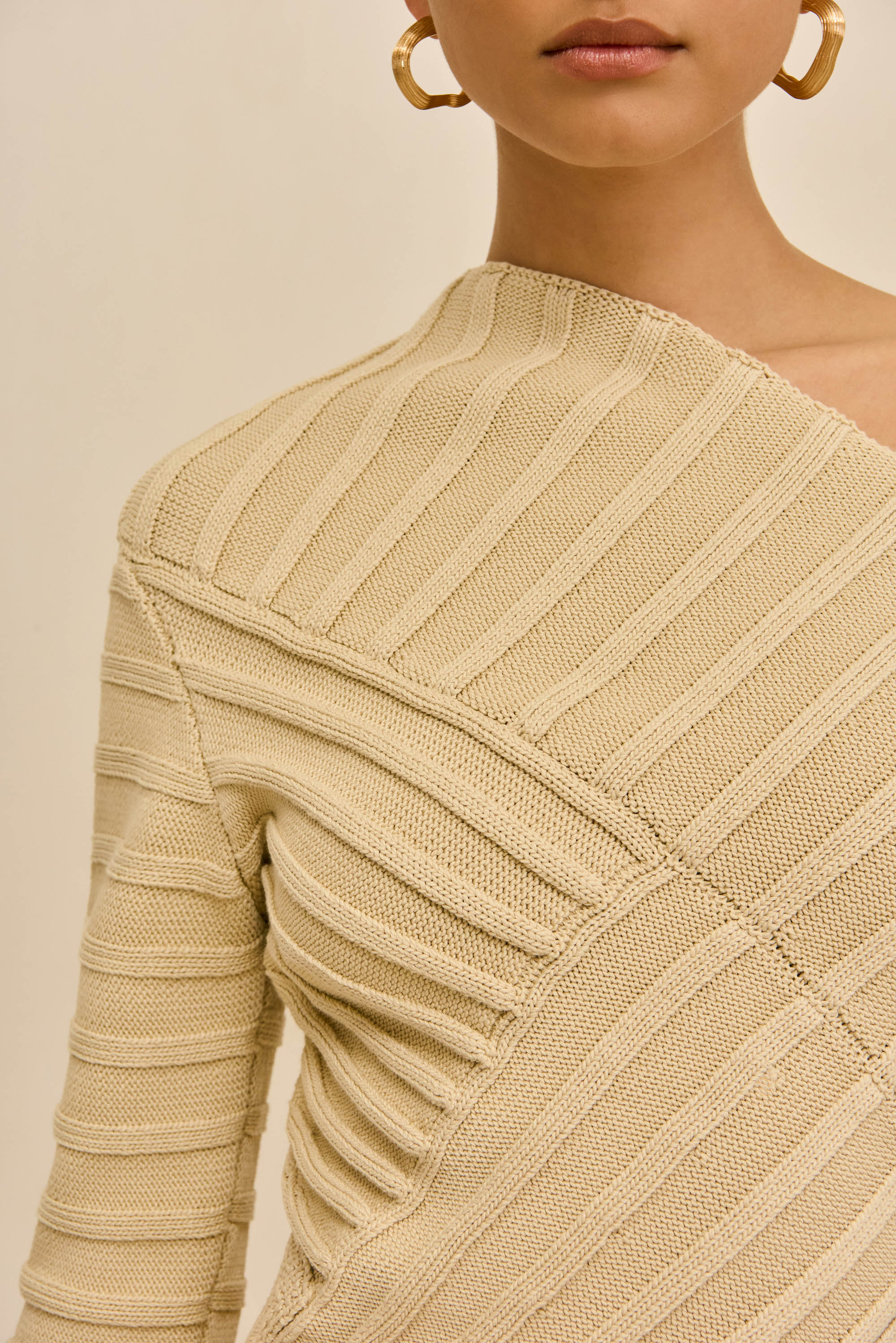 JAIDAN KNIT TOP - BEACH