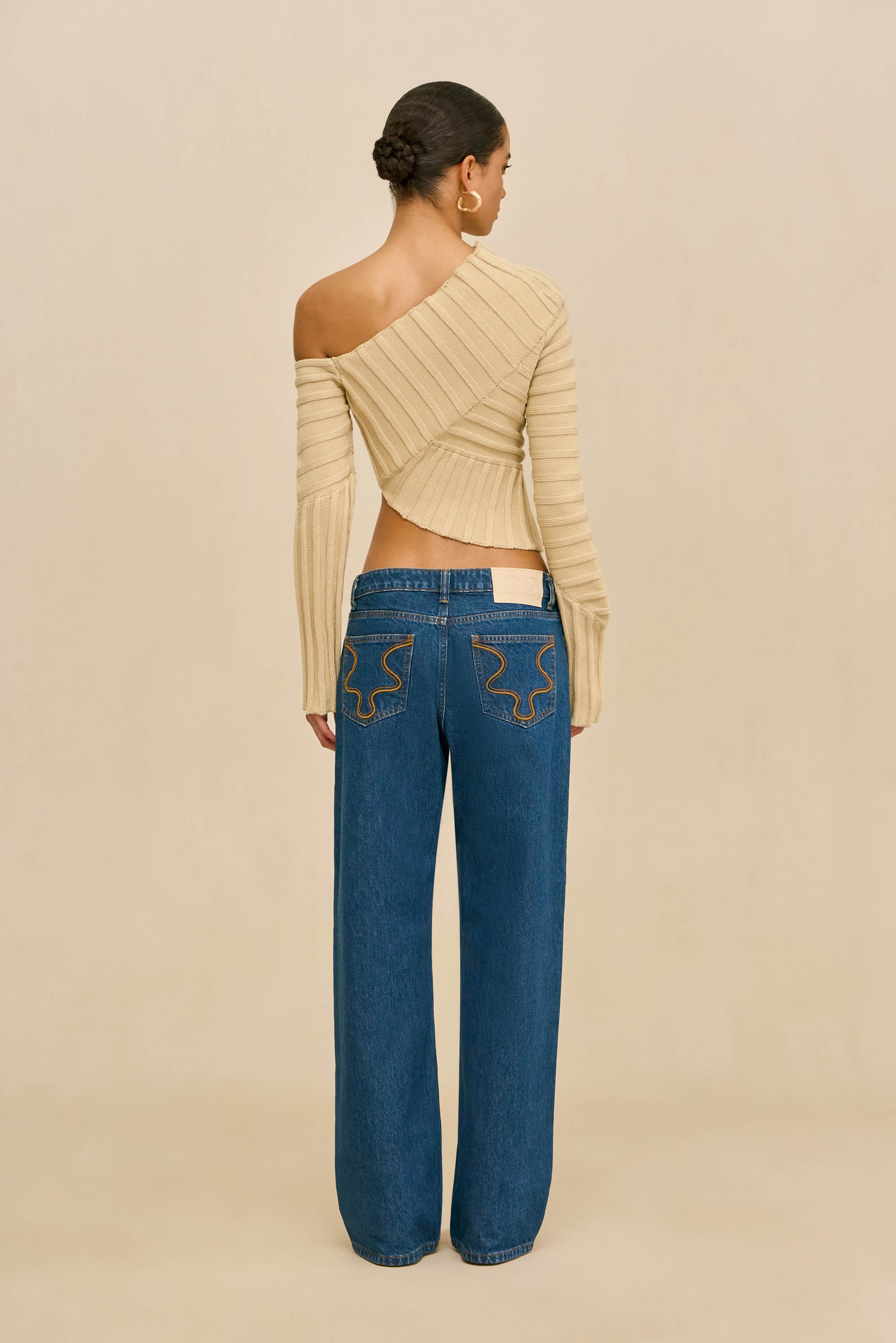 JAIDAN KNIT TOP - BEACH