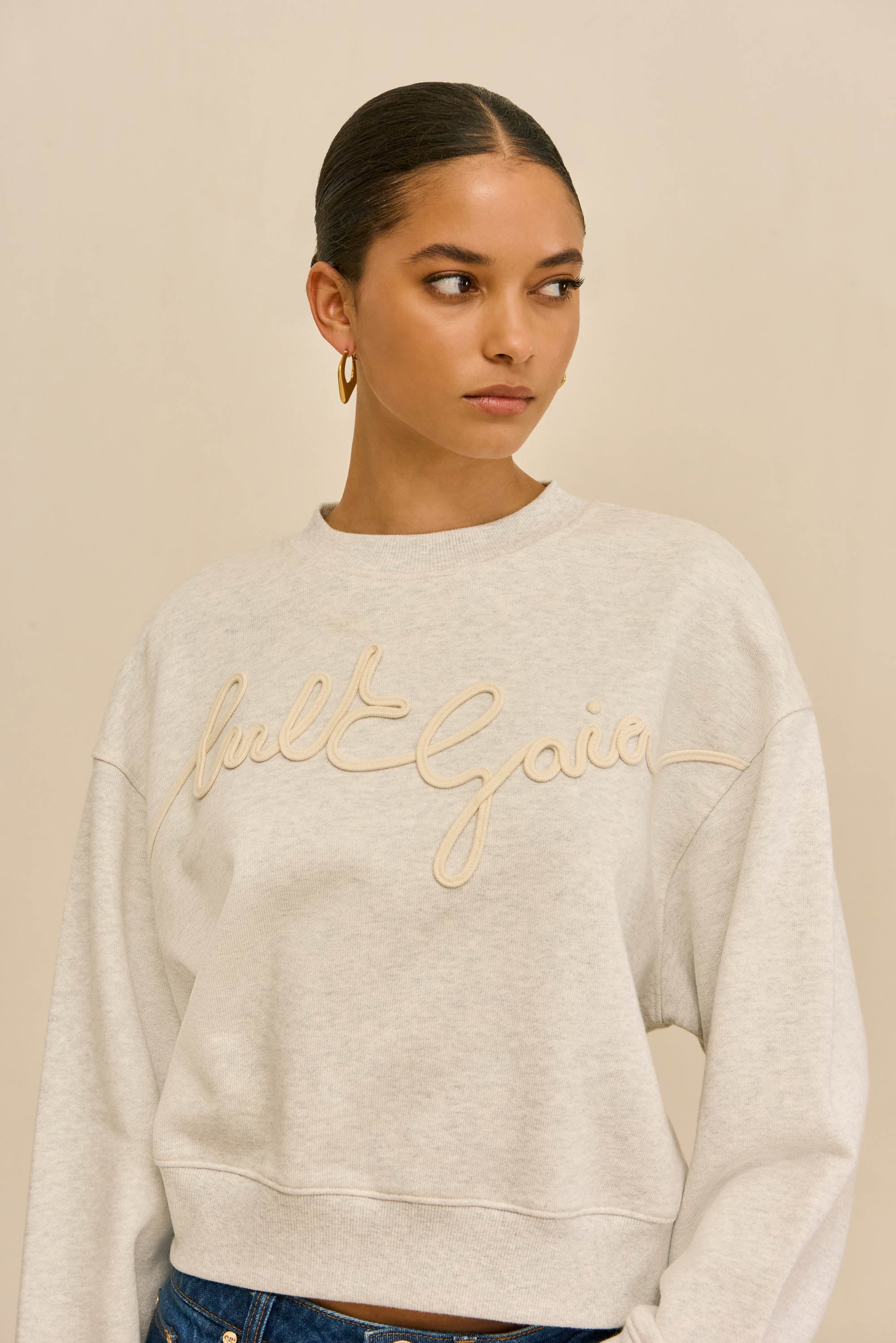 CARINNA SWEATSHIRT - LIGHT GREY – CULT GAIA
