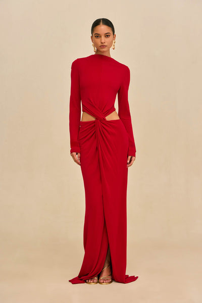KERI GOWN - MERLOT – CULT GAIA