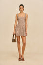 BANKS DRESS - SMALL SADDLE STRIPE