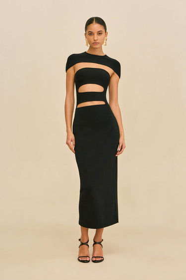 RIANNA DRESS - BLACK | RIANNA DRESS - BLACK | Secondary image