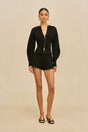 MONROE KNIT CARDIGAN - BLACK