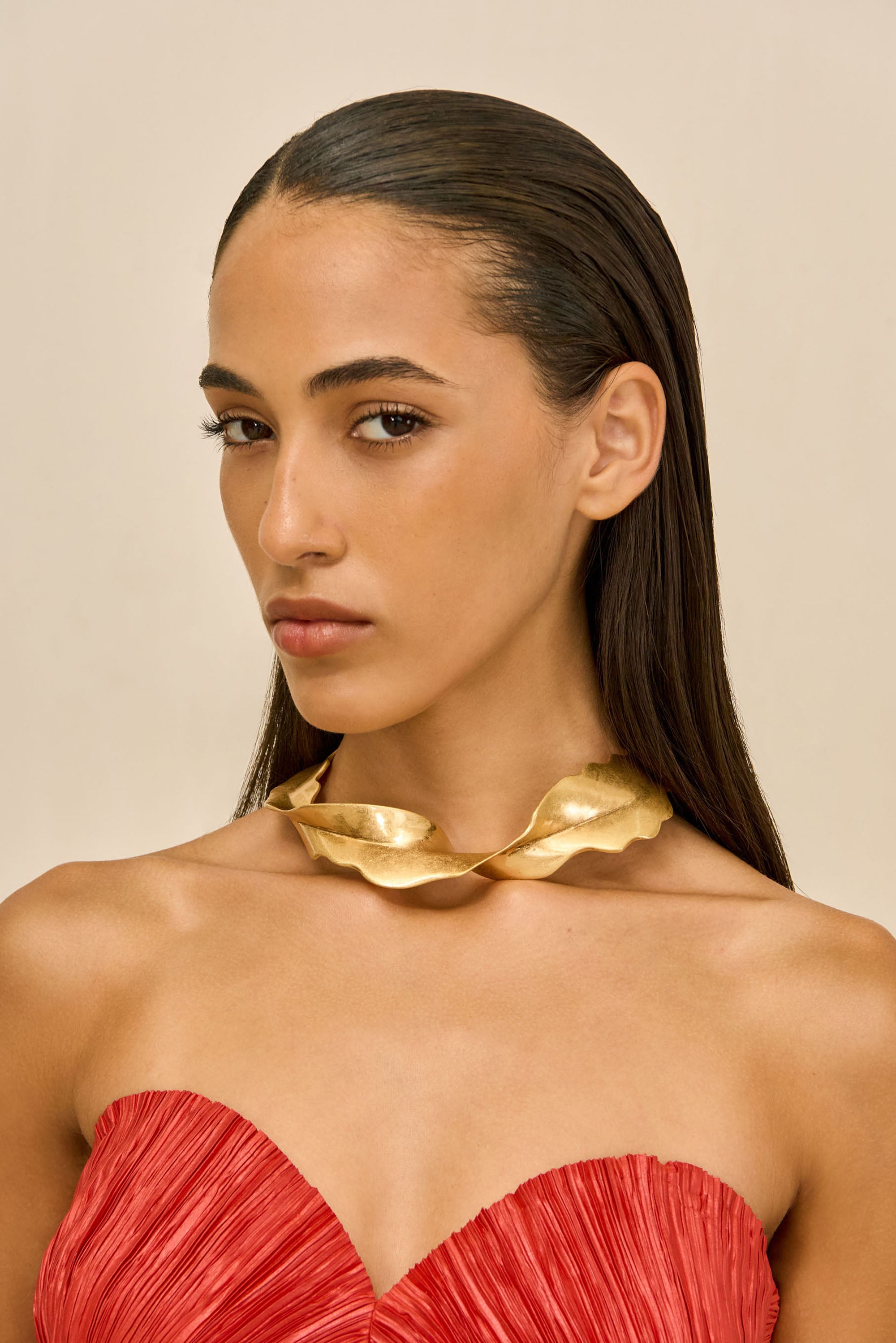 Cult Gaia - Giada Choker Necklace - Antique Brass Cult Gaia - Giada Choker Necklace - Antique Brass