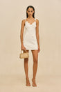 FLORA KNIT DRESS - OFF WHITE