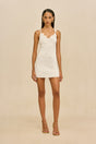 FLORA KNIT DRESS - OFF WHITE