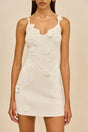 FLORA KNIT DRESS - OFF WHITE